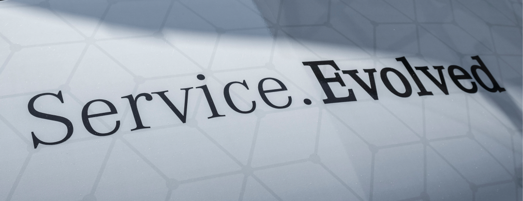 Service. Evolved tagline on Zeigler van