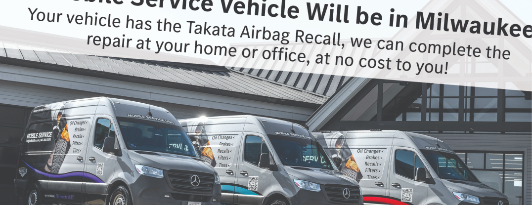 Targeted Takata airbag recall mailer for mobile service